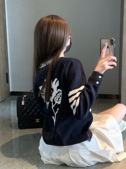 2025SS floral back cardigan TREND