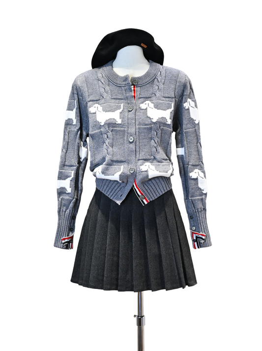 wool pleated skirt TREND