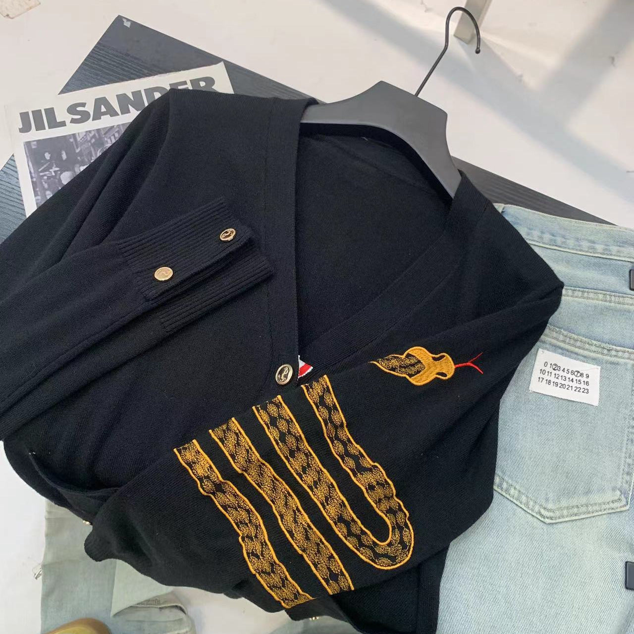 THOM Lapel knitted sweater jacket(复制) THOM TREND