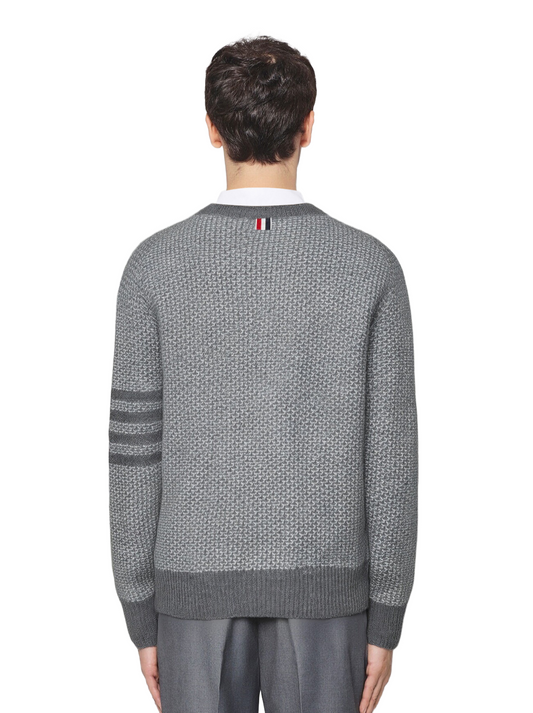 2025SSS Chunky Knit Sweater Jacket TREND