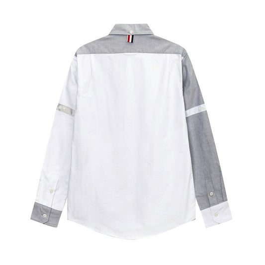 Puppy Print Back Slit Long Sleeve Shirt£¨¸±±¾£© THOM TREND