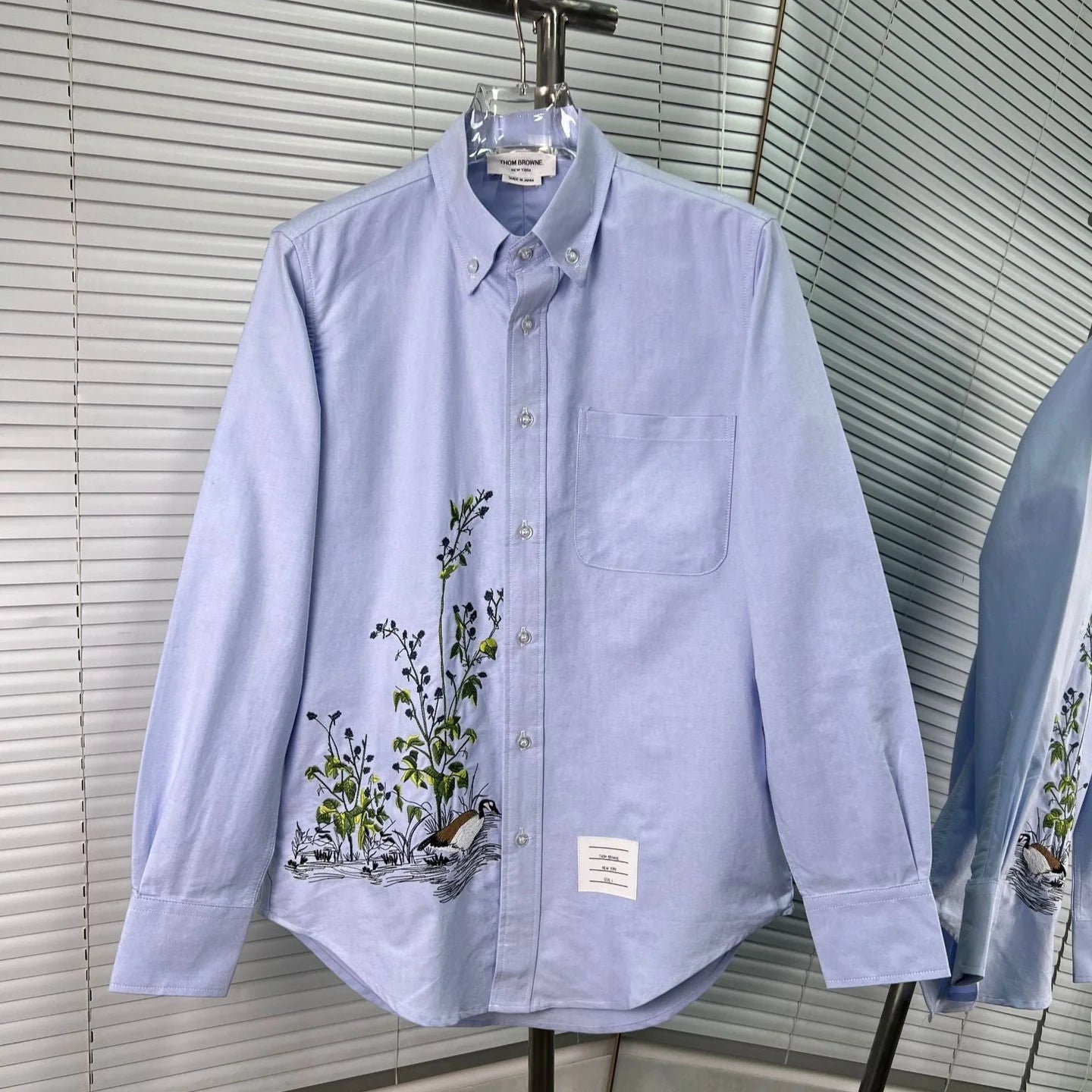 2025SS Embroidered Oxford Shirt THOM TREND