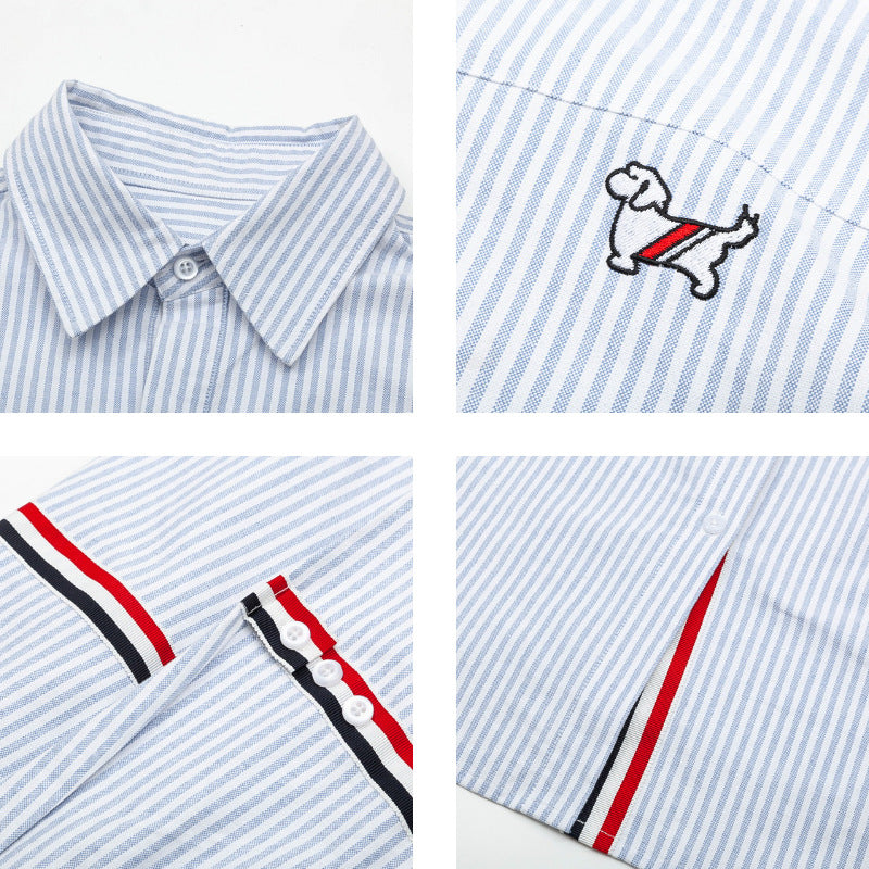 Unisex all-over embroidered shirt(副本) THOM TREND