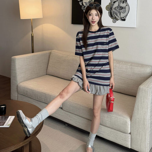 Pocket striped T-shirt