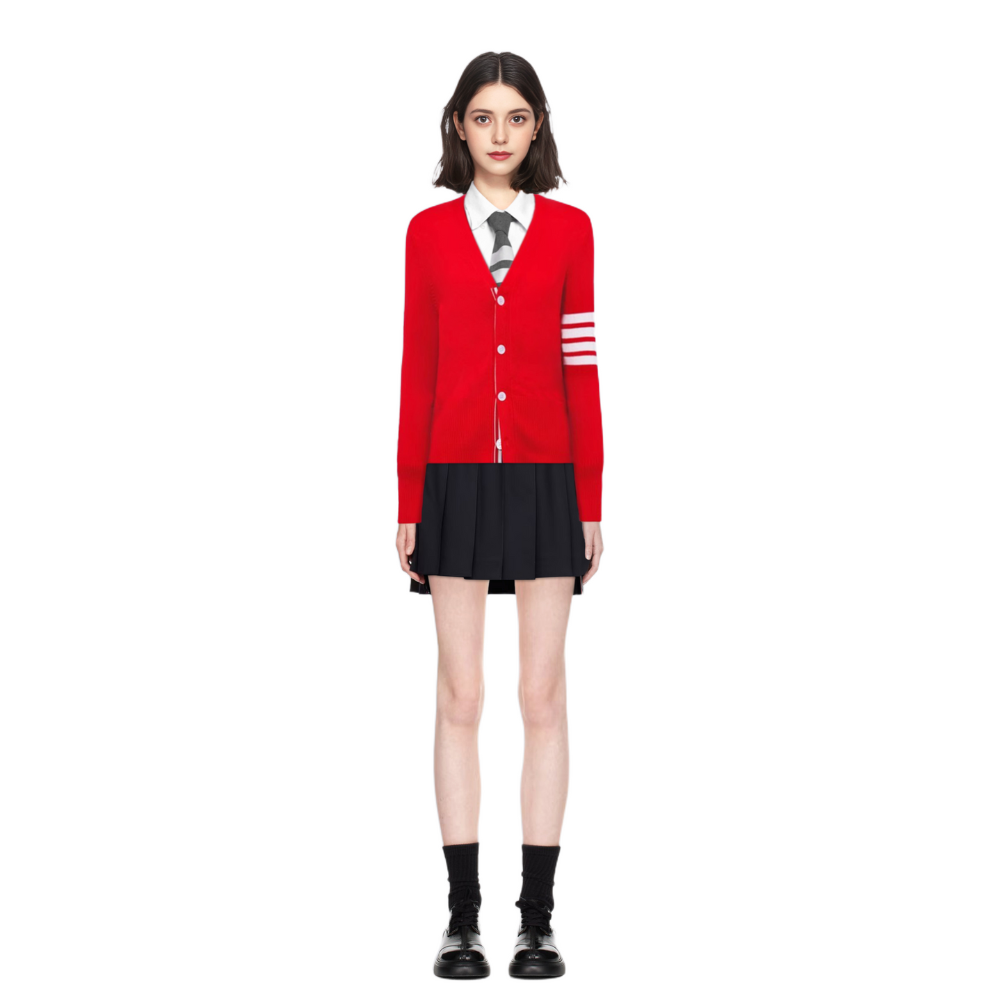 Women's V-neck sweater jacket THOM TREND