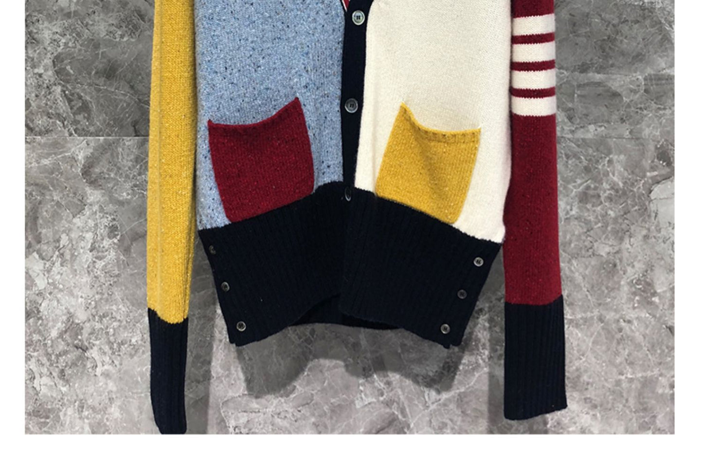 2025SS Unisex color-blocked sweater(副本) THOM TREND
