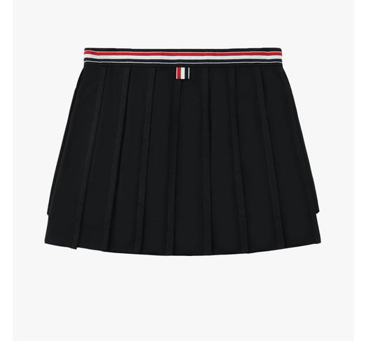 2026SS Women's Wool Pleated A-Line Mini Skirt