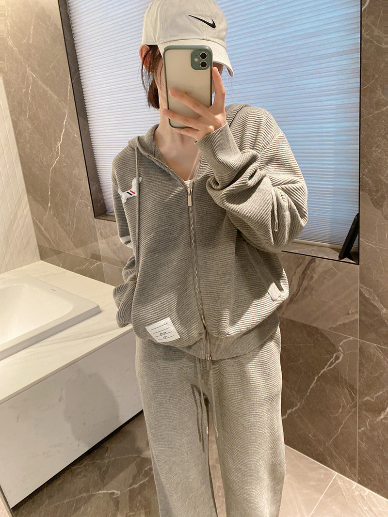 2025SS Women's Hoodie Top + Pants THOM TREND
