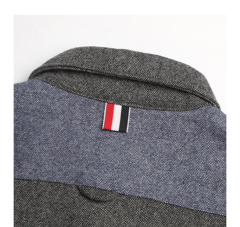 denim patchwork shirt THOM TREND