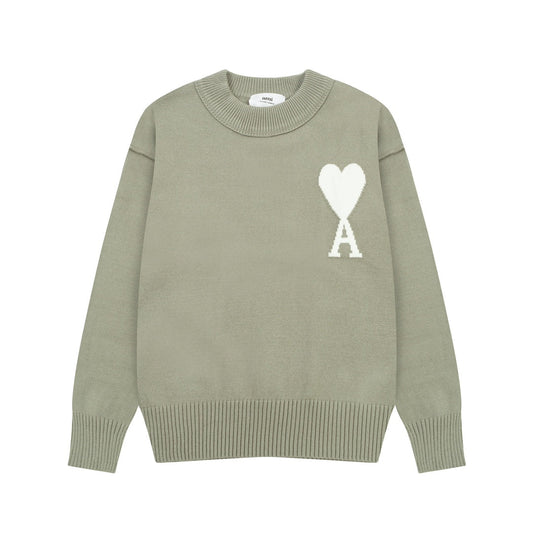 Heart Print Unisex Sweater