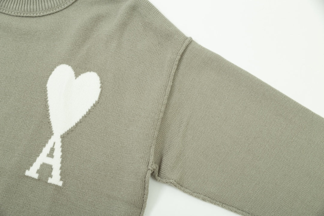 Heart Print Unisex Sweater