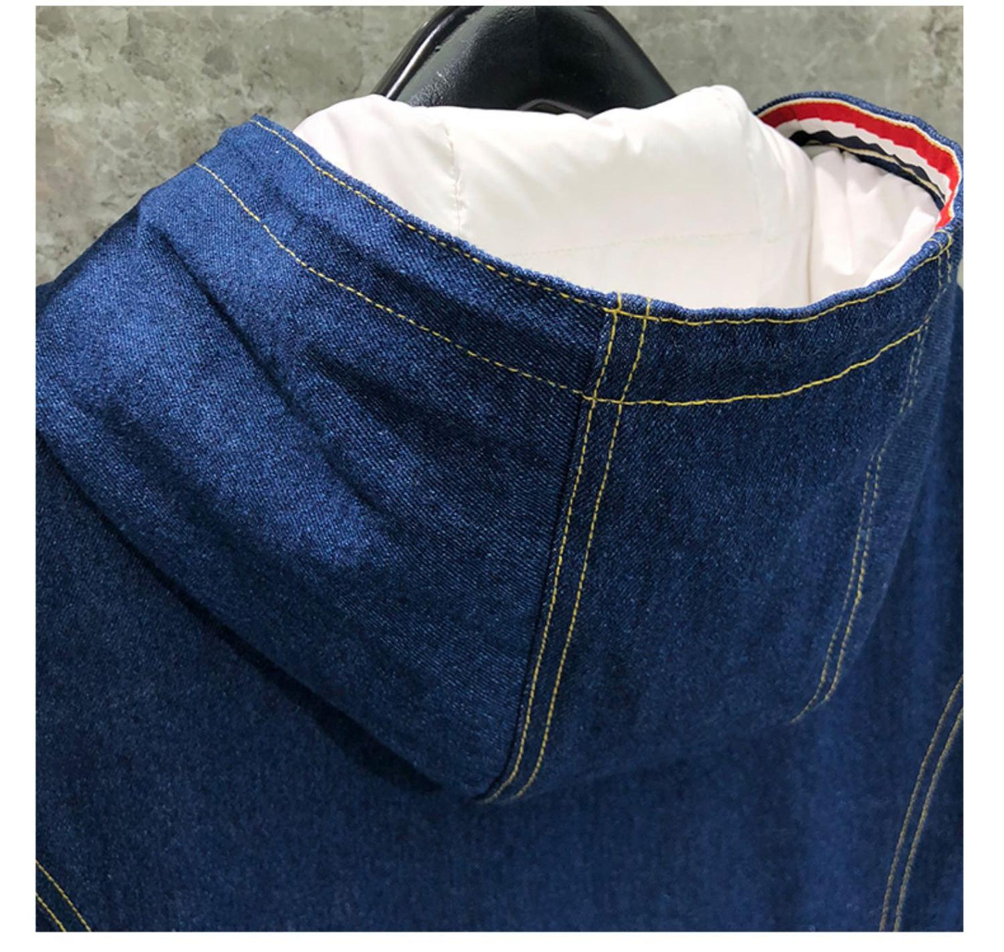 2025SSS Mid-length denim jacket THOM TREND