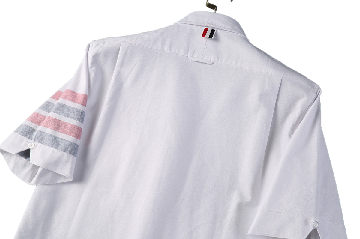 Men's white short sleeve shirt(复制) THOM TREND