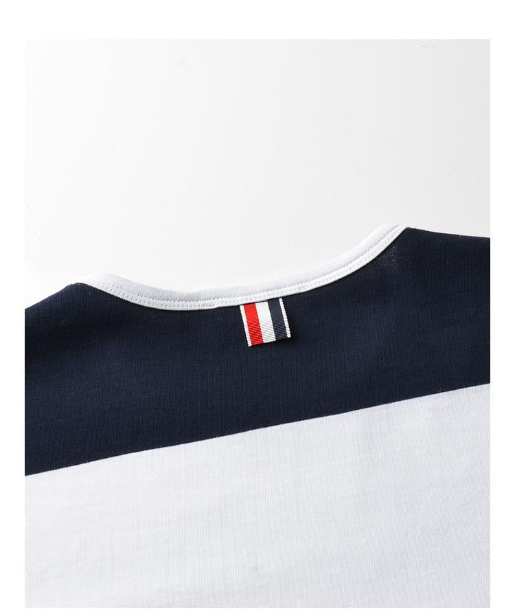 Men's striped short-sleeved T-shirt THOM TREND