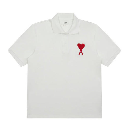 3D Heart Embroidery Polo Shirt ¡§C Unisex