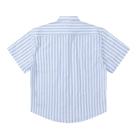 Unisex Short-Sleeve Striped Shirt