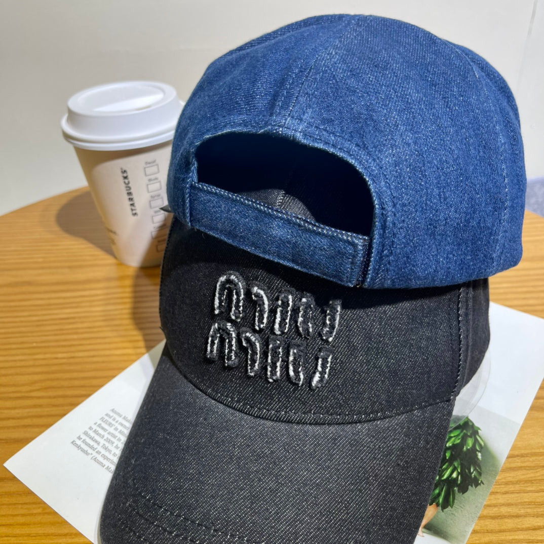 Denim Baseball Cap — Adjustable