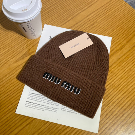 Embroidered Knit Beanie
