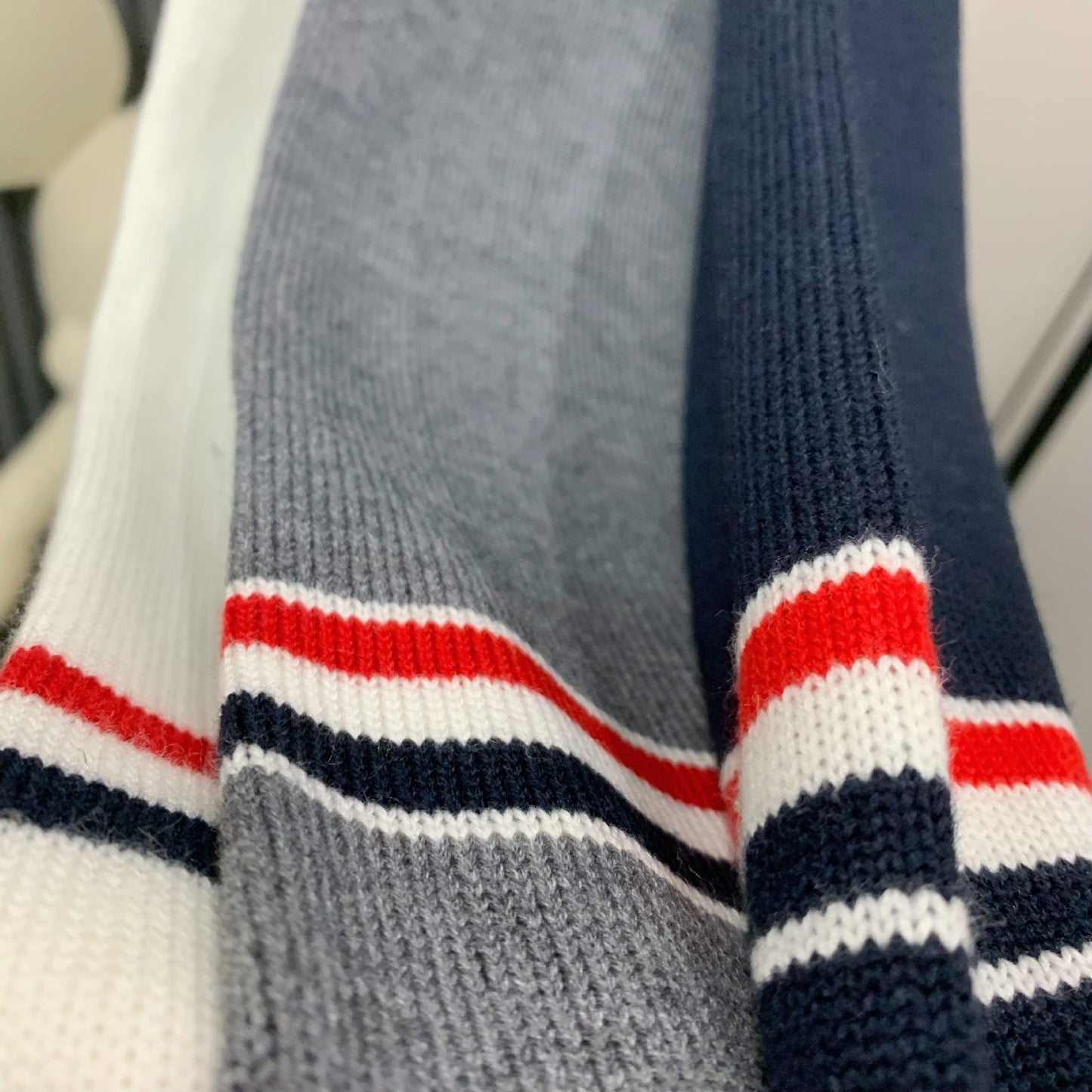 2025SS Three-color stripe long cardigan THOM TREND