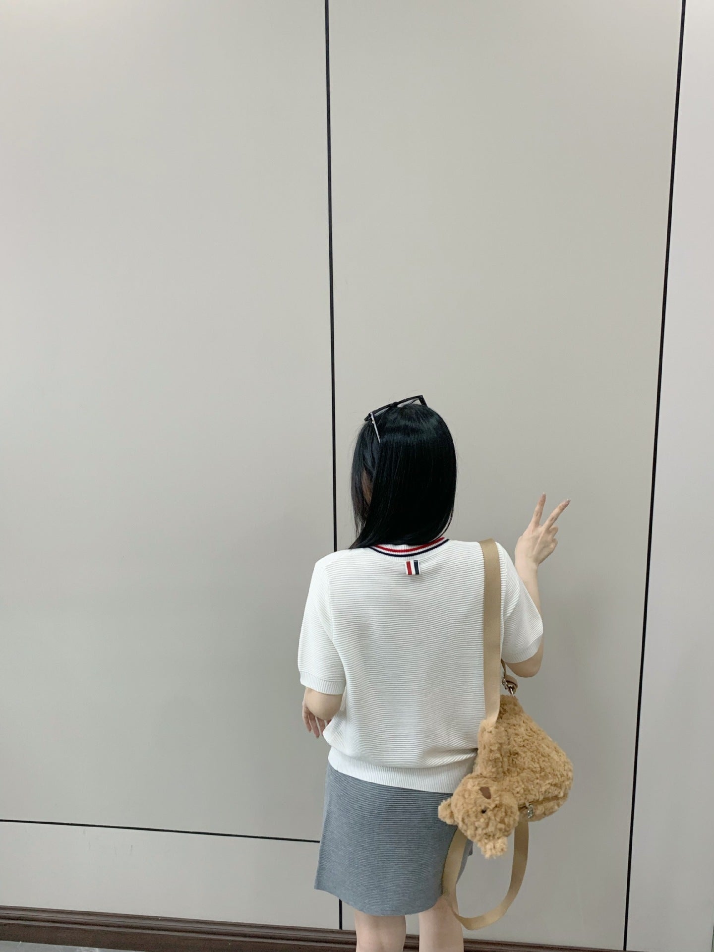 Houndstooth knitted cardigan(复制) THOM TREND