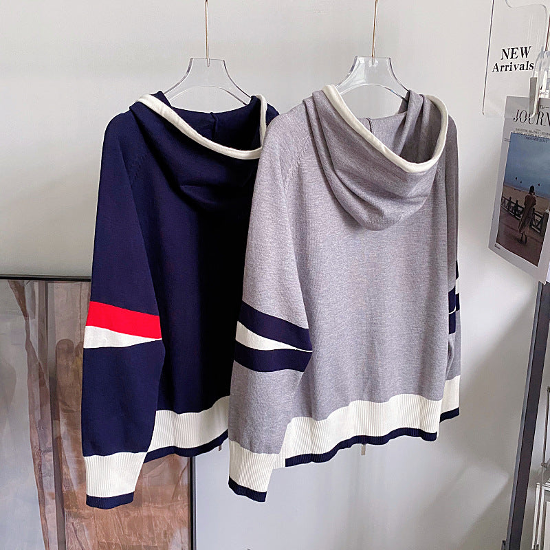 THOM Colorblock hooded knit THOM TREND