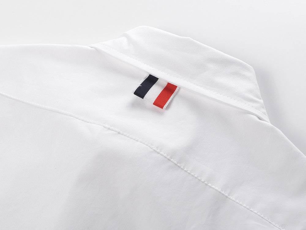 Women's dog embroidered shirt