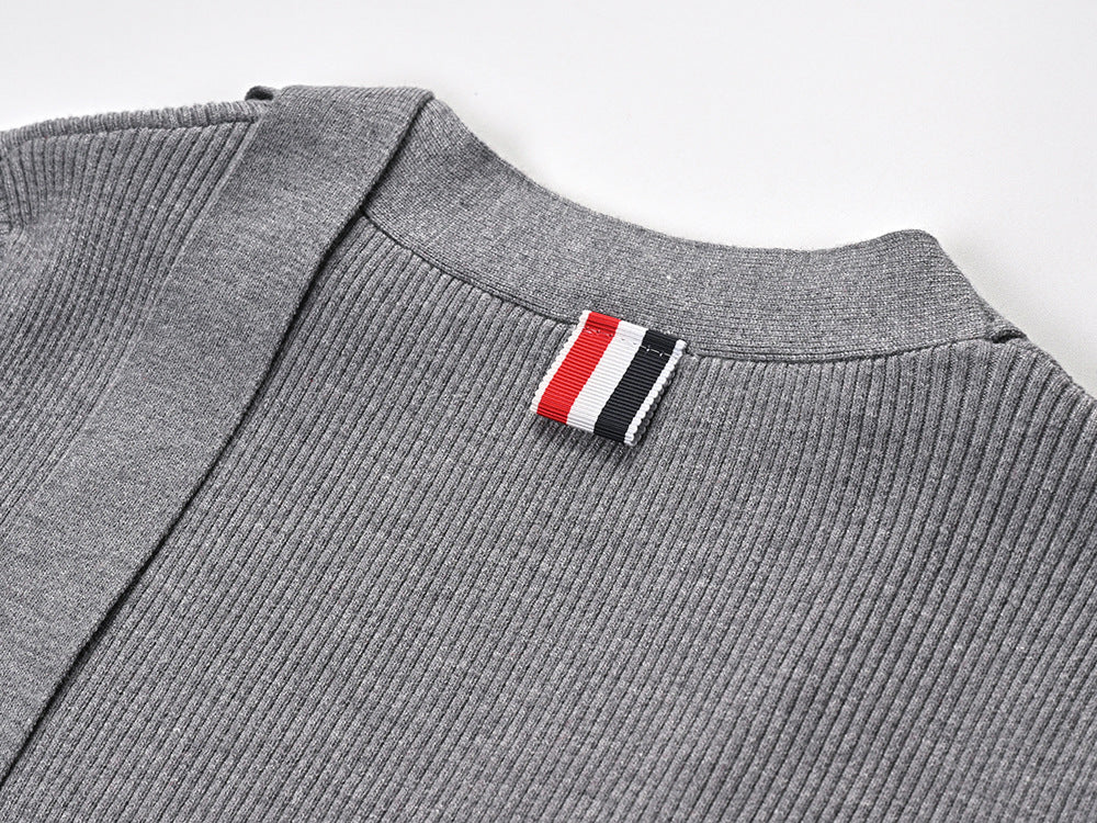 Ribbon knitted cardigan