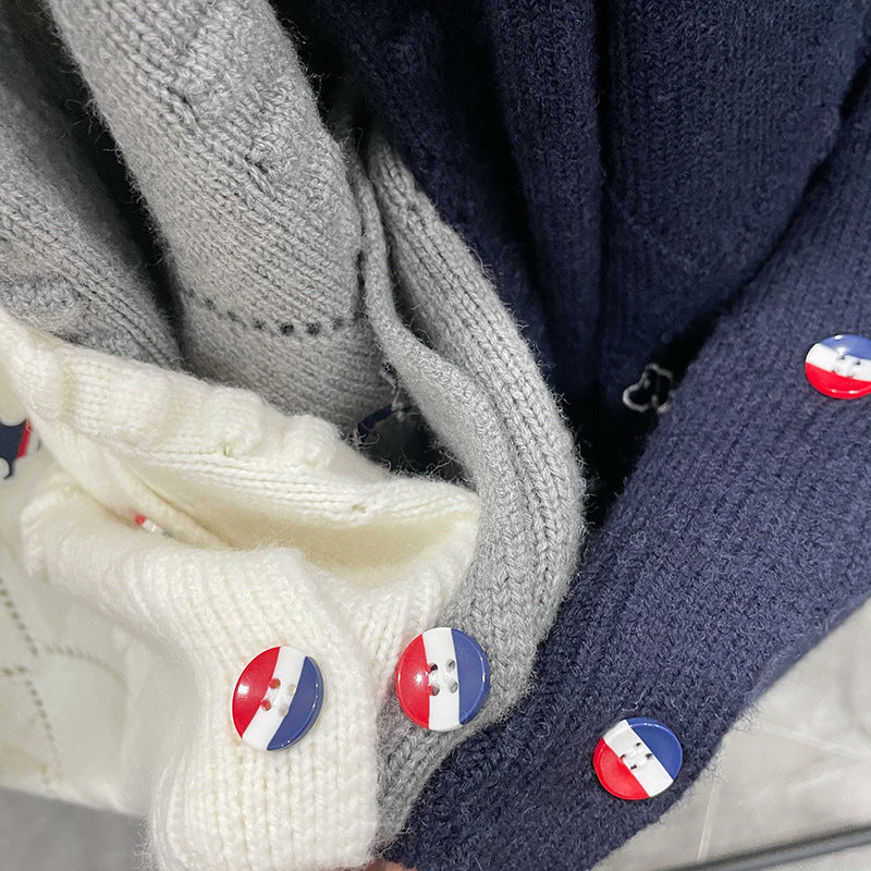 2025SS Puppy Wavy Diamond Cardigan THOM TREND