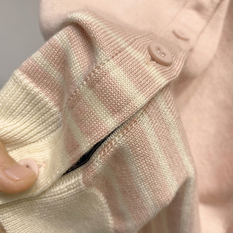 Wool Knit Cardigan Pleated Skirt Set(副本) THOM TREND