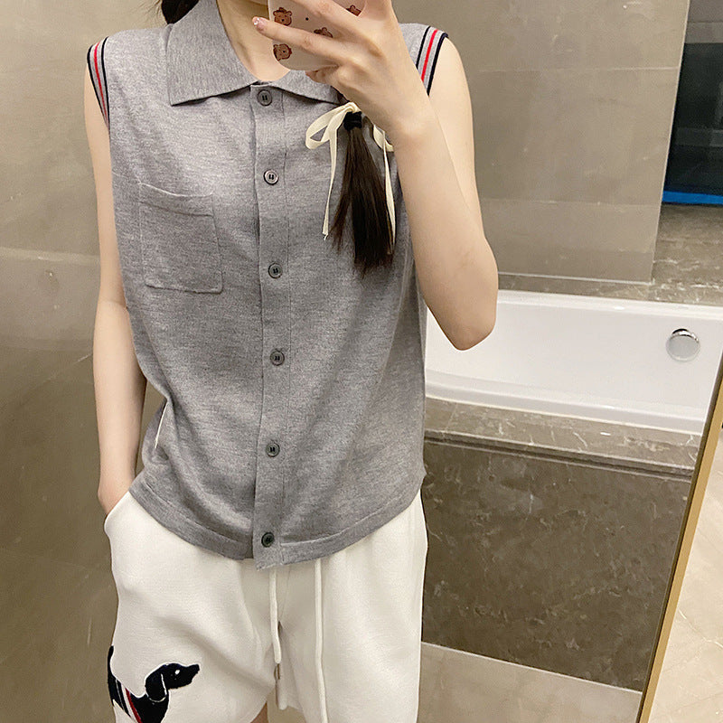 Women's Knitted vest T-shirt