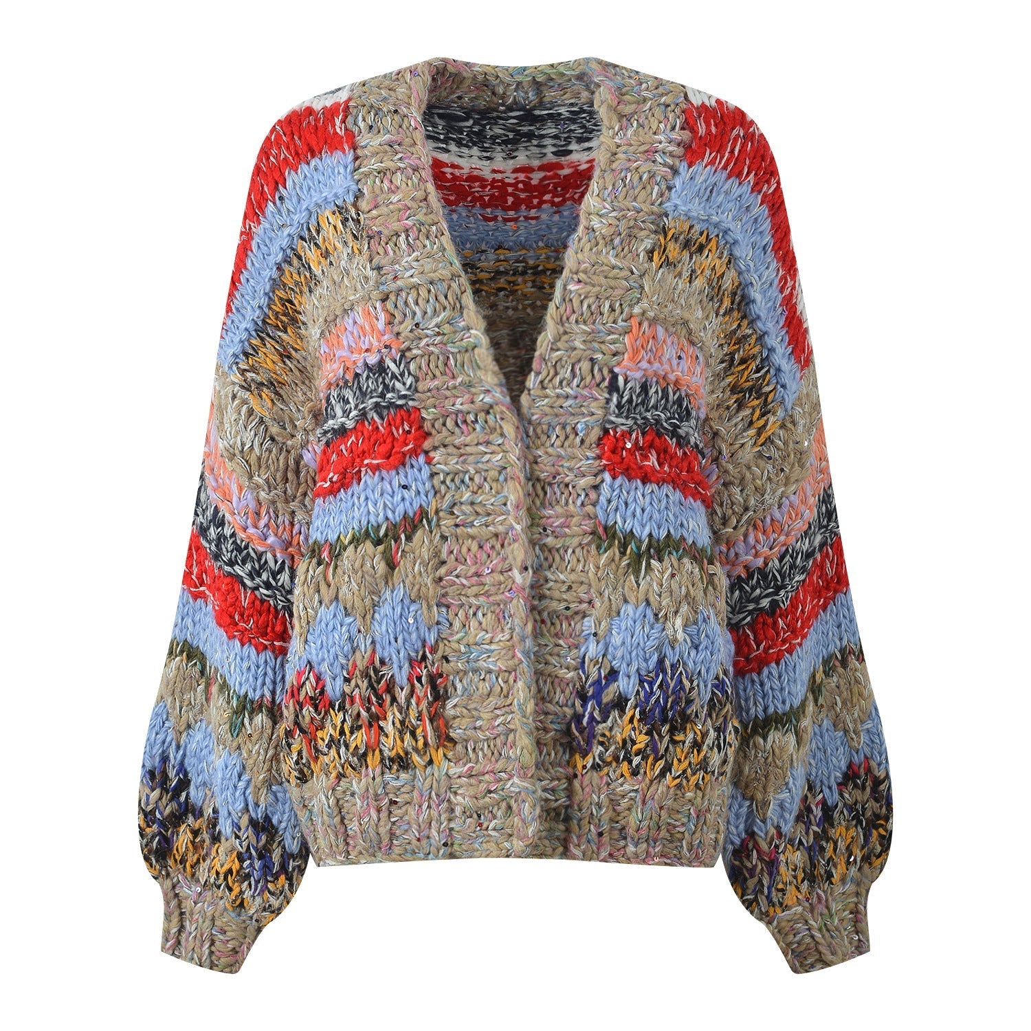 2025SS Chunky knit sweater jacket THOM TREND