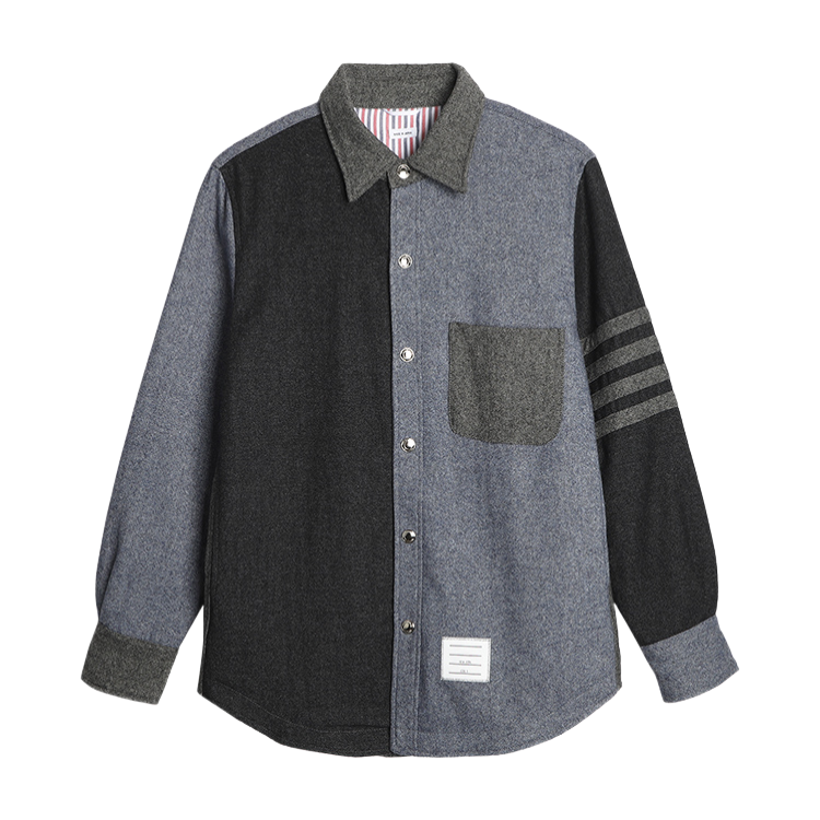 denim patchwork shirt THOM TREND