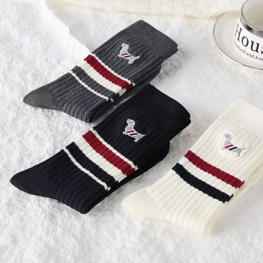 2025SS Dog embroidered socks  TREND