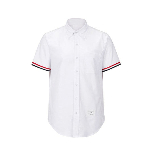 Men's zipper short sleeve shirt（复制） THOM TREND