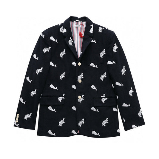Sea turtle embroidered suit THOM TREND