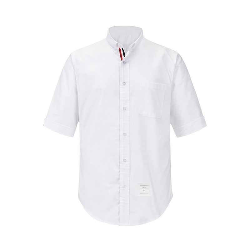 White grey and gold stripe shirt（复制） THOM TREND