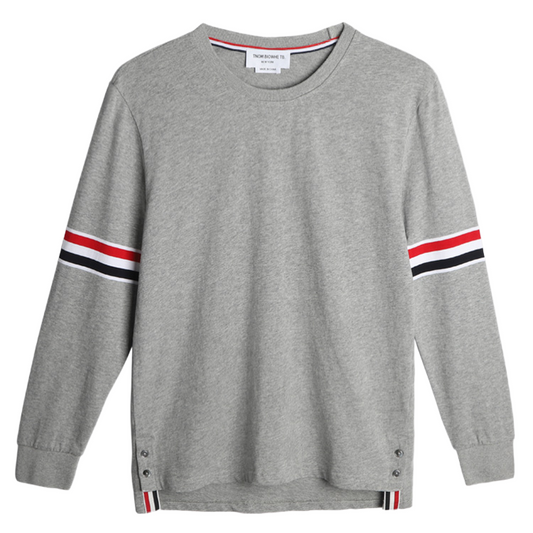 2025SS Double-sleeved ribbon T-shirt THOM TREND