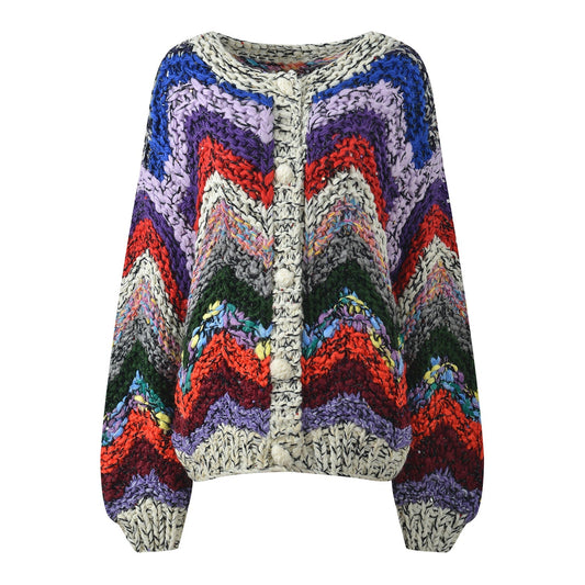 2025SS Chunky knit cardigan jacket THOM TREND