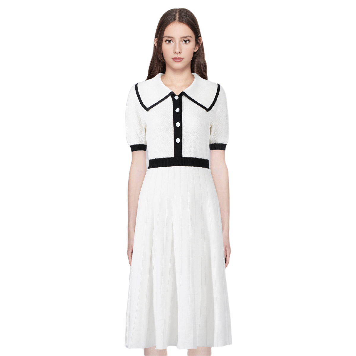 Ladies sleeveless lapel dress（副本） THOM TREND