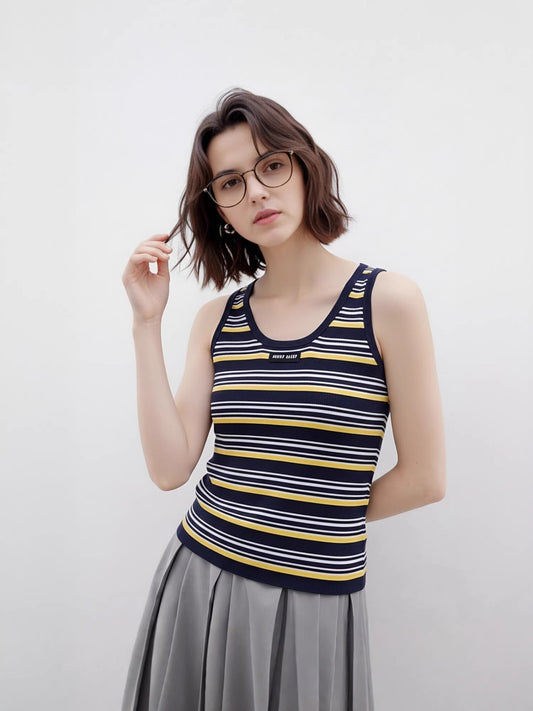 Striped Sleeveless Tank Top