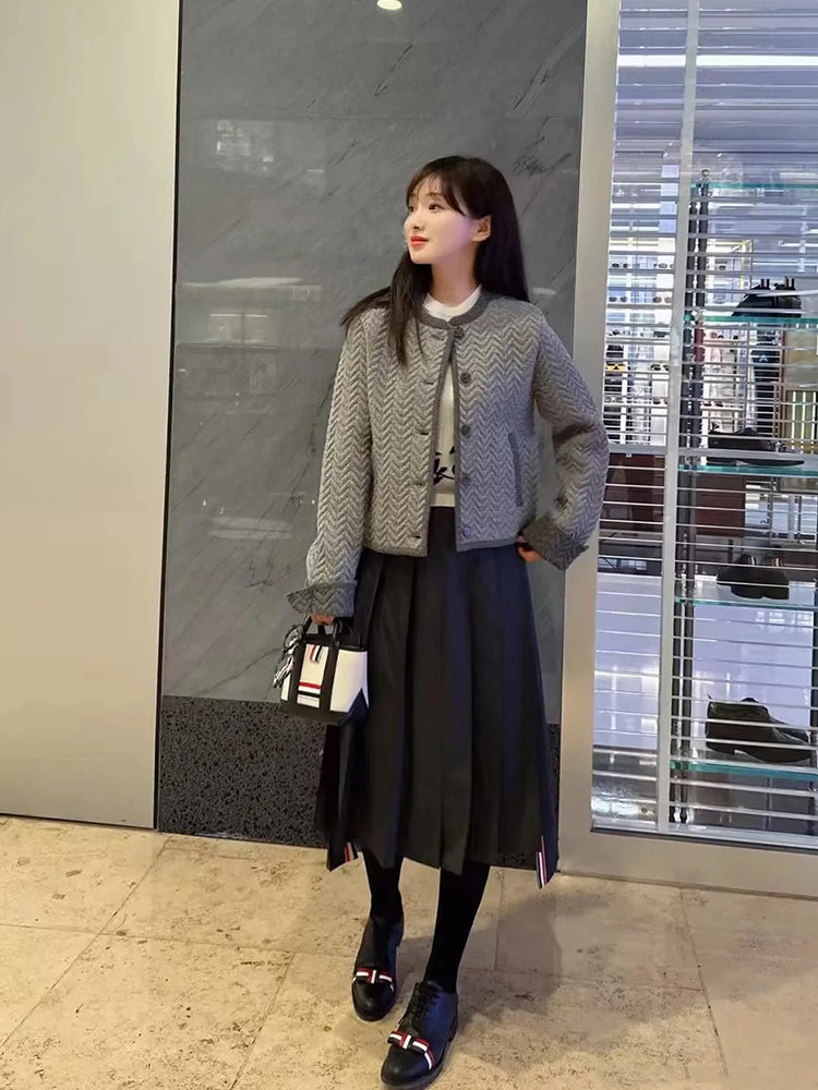 2025SS  Women's diamond short coat THOM TREND