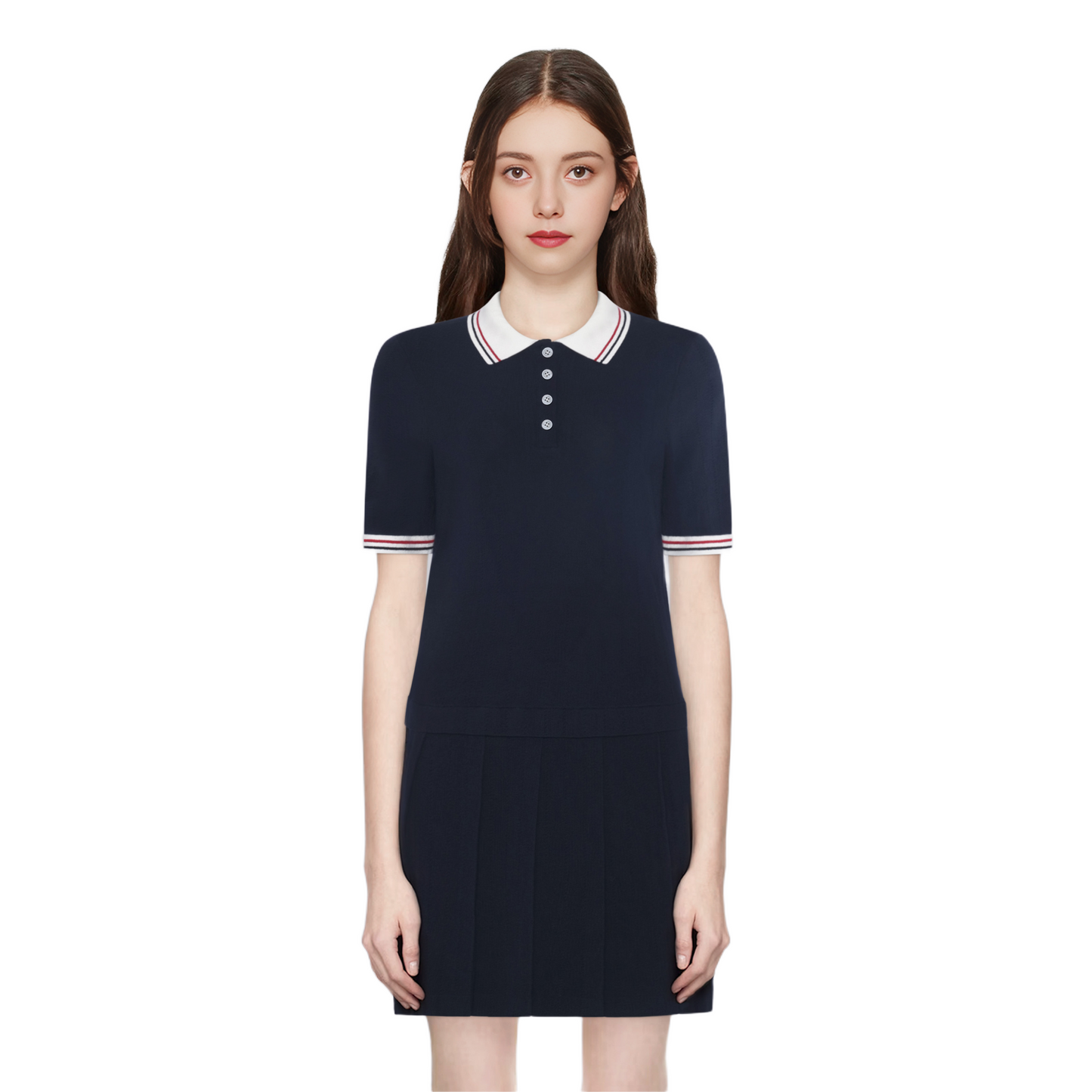Women's short sleeve knitted dress（副本） THOM TREND