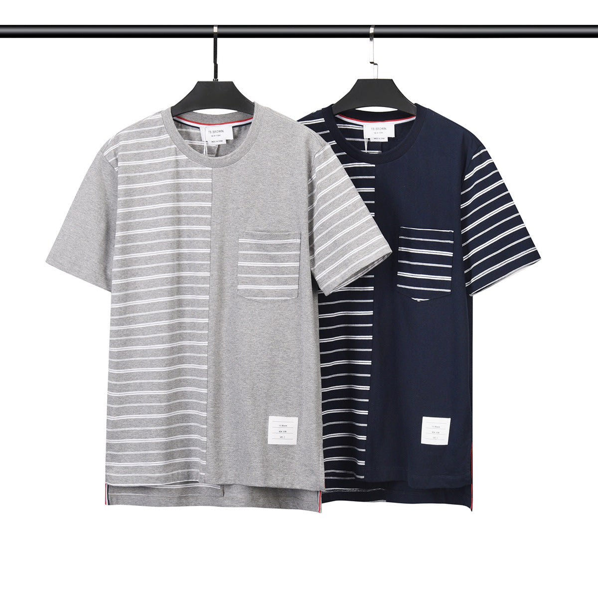 Unisex Striped Short Sleeve T-Shirt（副本） THOM TREND