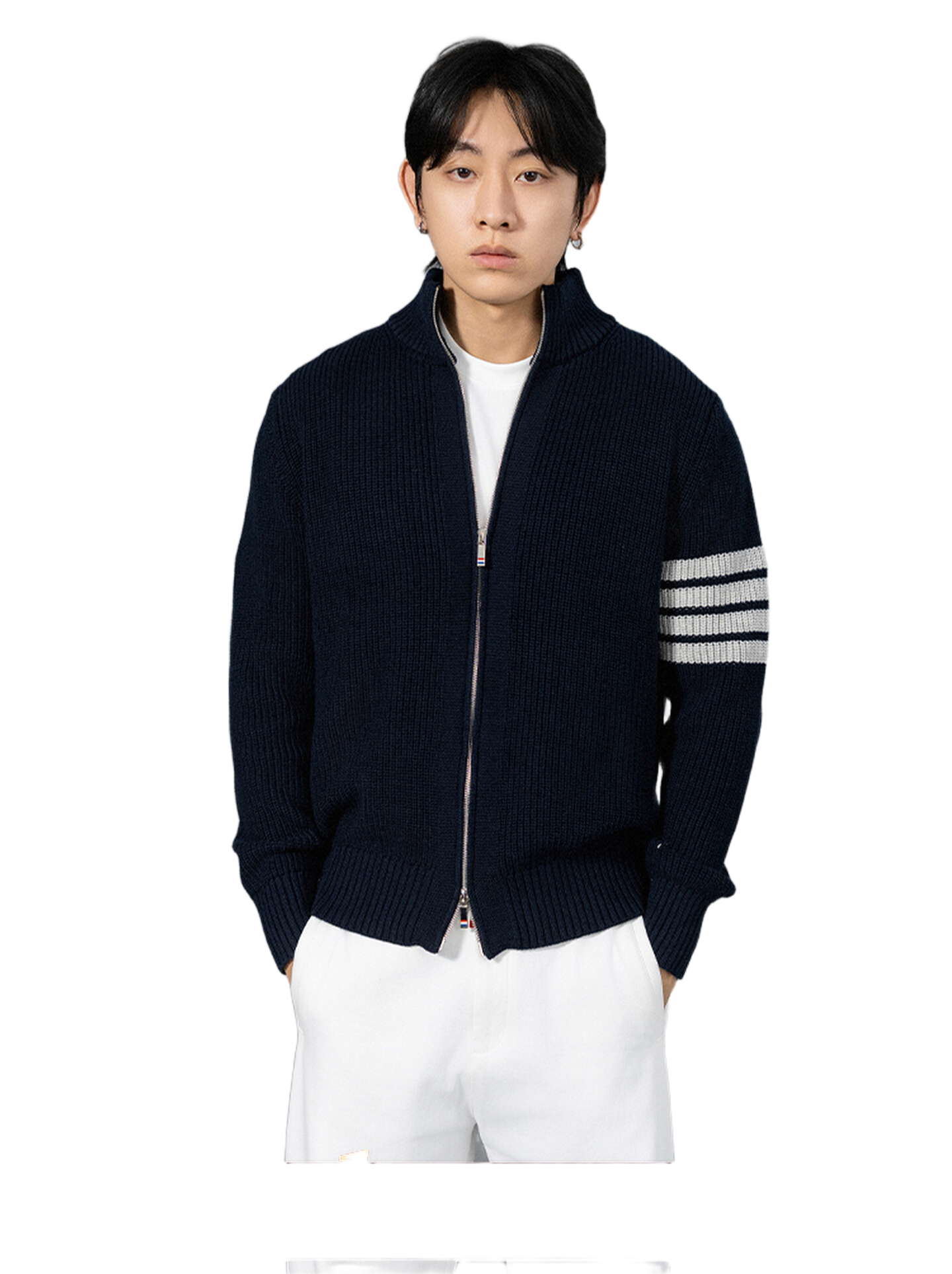 2025SS Stand collar cardigan THOM TREND