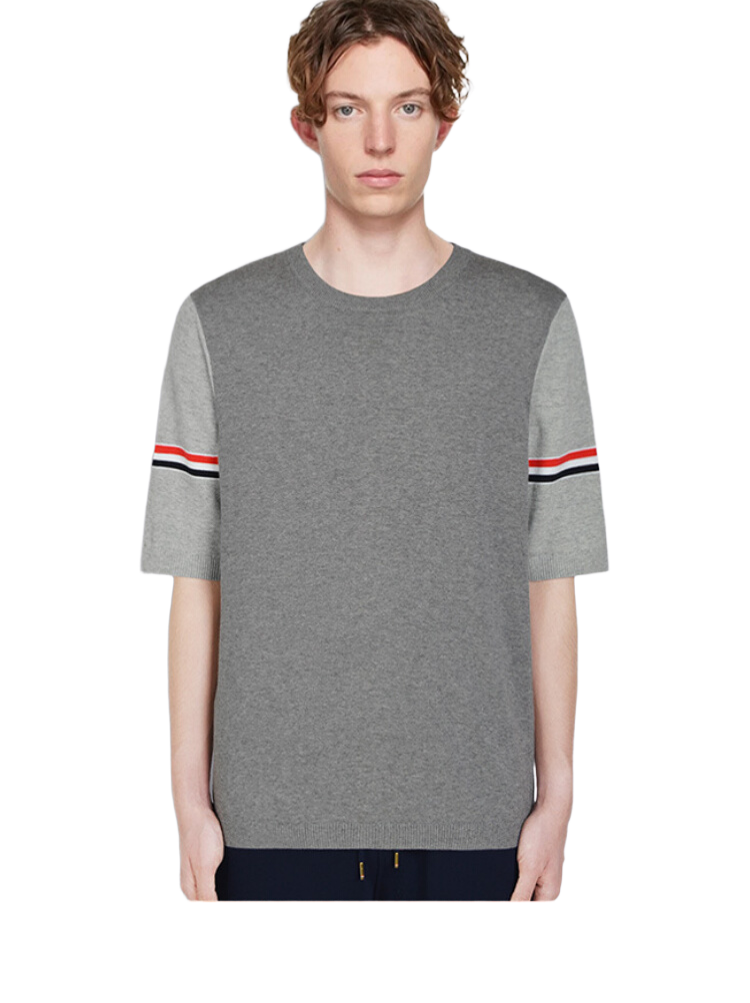 Colorblock crew neck T-shirt THOM TREND