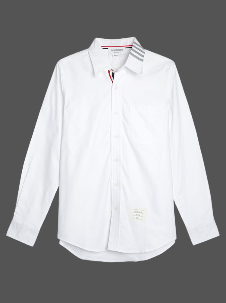 2025SSS Striped shirt with collar THOM TREND