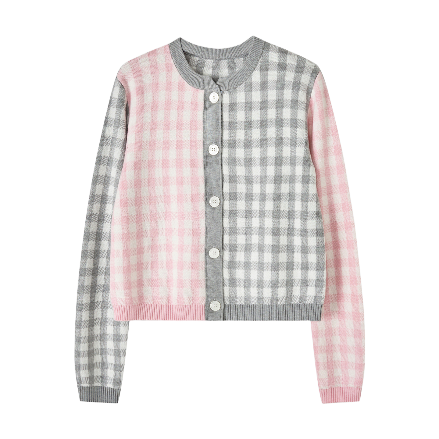 2025SS  Wool plaid cardigan THOM TREND