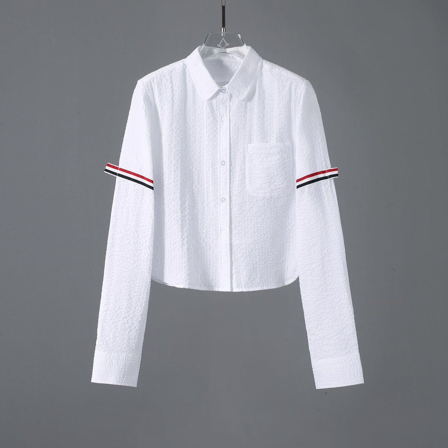 2025SS Women's Seersucker Shirt THOM TREND