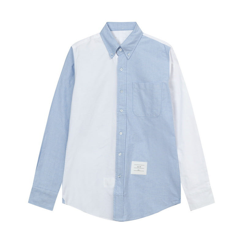 Men's black and white striped shirt（副本） THOM TREND