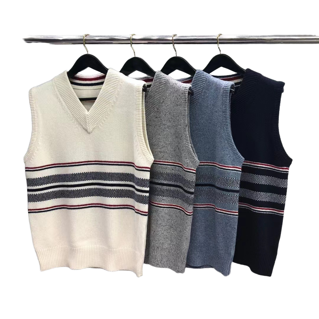 2025SS  Bird's Eye Knit Vest THOM TREND